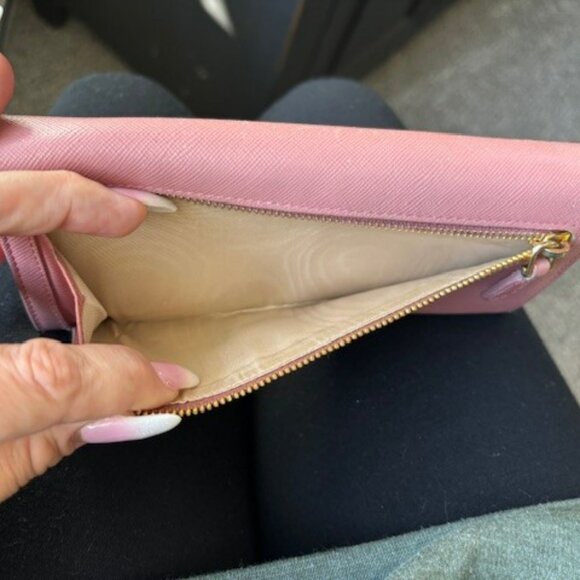 Prada Camelia Saffiano Leather Wallet - Picture 9 of 16